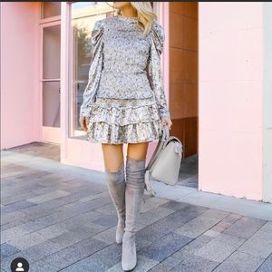 NWT Allison New York Floral Velvet Skirt